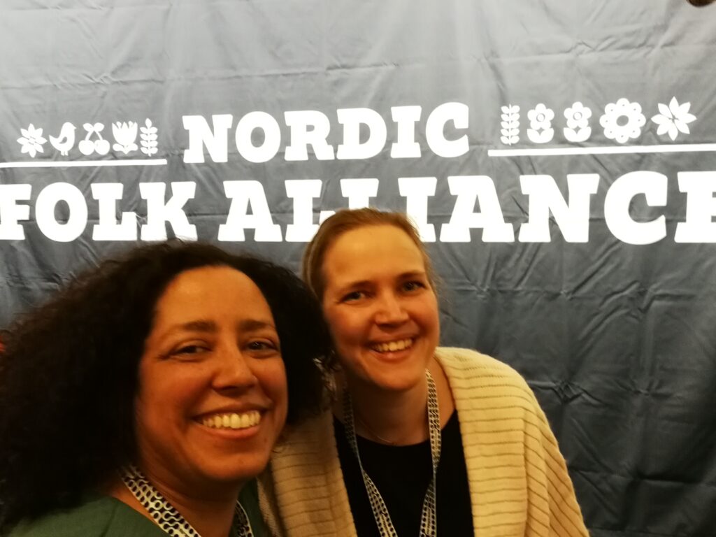 Vanessa och Jennifer på Nordic Folk Alliance